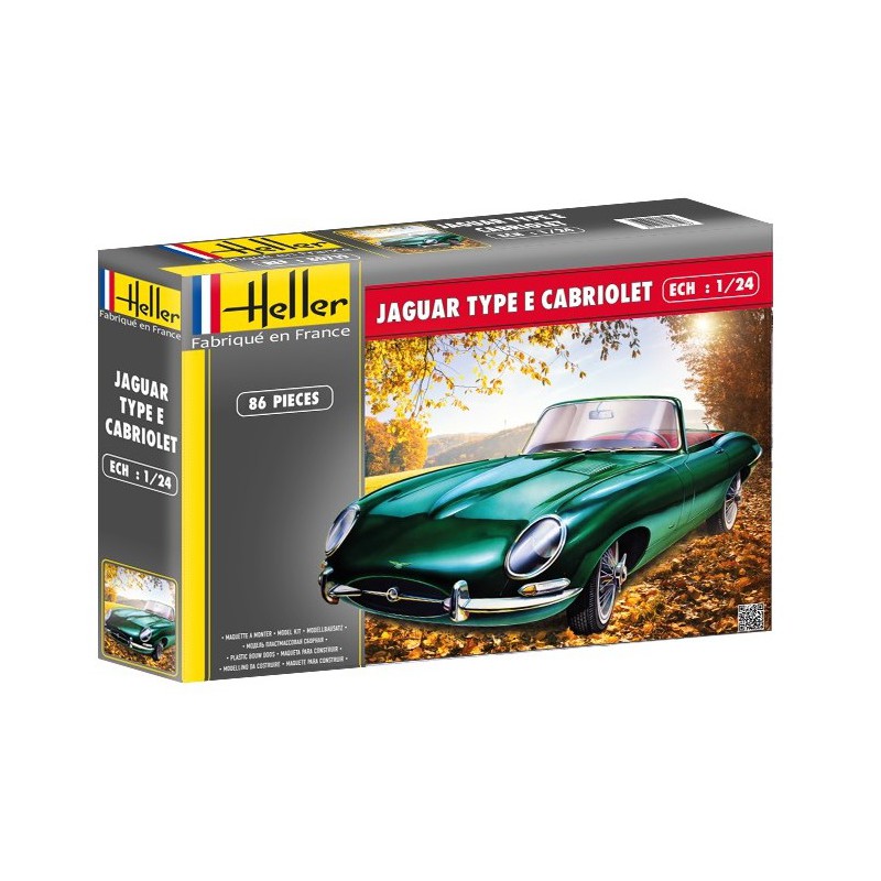 Jaguar Type E Cabriolet  -  Heller (1/24)