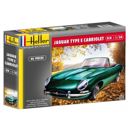 Jaguar Type E Cabriolet  -  Heller (1/24)