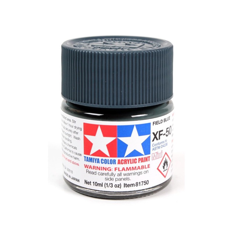 Tamiya Color Acrylic Paint Mini 10ml  -  XF-50 Field Blue