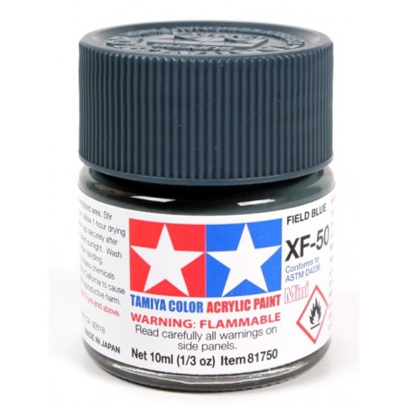 Tamiya Color Acrylic Paint Mini 10ml  -  XF-50 Field Blue