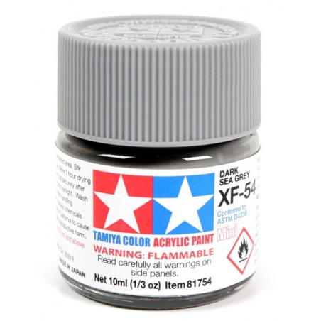 Tamiya Color Acrylic Paint Mini 10ml  -  XF-54 Dark Sea Grey