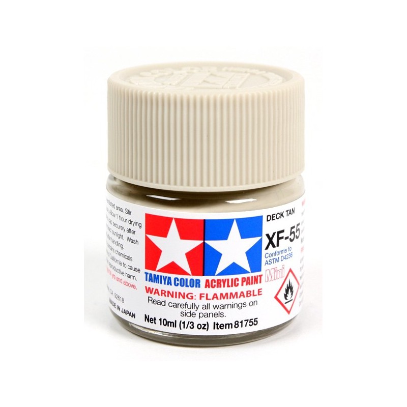 Tamiya Color Acrylic Paint Mini 10ml  -  XF-55 Deck Tan