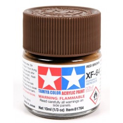 Tamiya Color Acrylic Paint Mini 10ml  -  XF-64 Red Brown