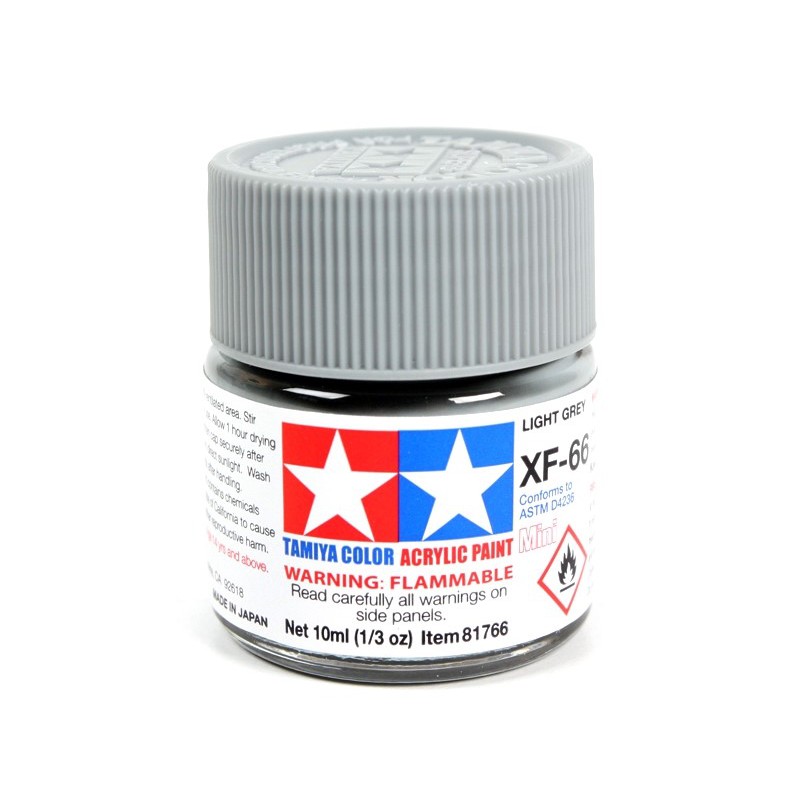 Tamiya Color Acrylic Paint Mini 10ml  -  XF-66 Light Grey