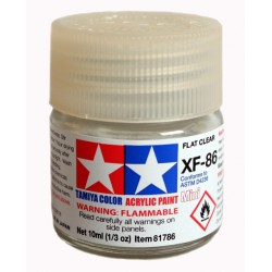 Tamiya Color Acrylic Paint Mini 10ml  -  XF-86 Flat Clear Varnish