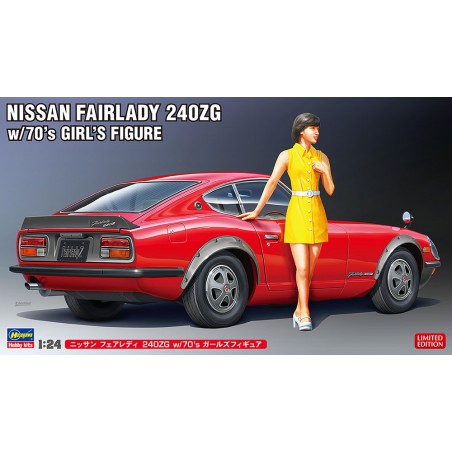 Nissan Fairlady 240ZG with 70's Girl's Figure  -  Hasegawa (1/24)