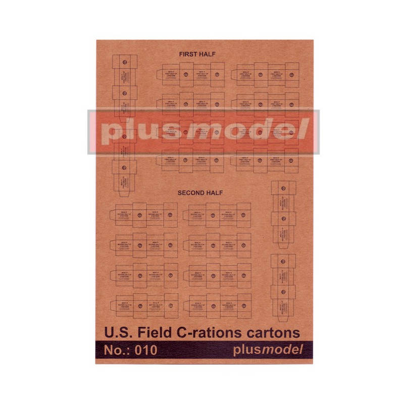 U.S. Field C-Rations Cartons  -  Plusmodel (1/35)