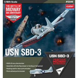 Douglas SDB-3 Dauntless USN "The Battle of Midway 80th Anniversary"  -  Academy (1/48)