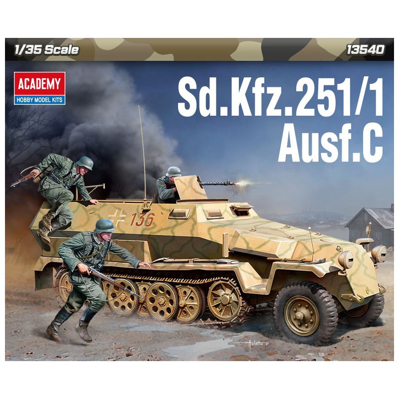 Sd.Kfz.251/1 Ausf.C (Schützenpanzerwagen)  -  Academy (1/35)