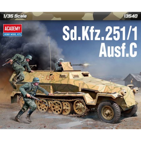 Sd.Kfz.251/1 Ausf.C (Schützenpanzerwagen)  -  Academy (1/35)