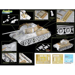 T34/85 with Bedspring Armor  -  Dragon (1/35)