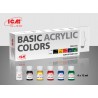 Basic Acrylic Colors Set 6 x 12ml  -  ICM