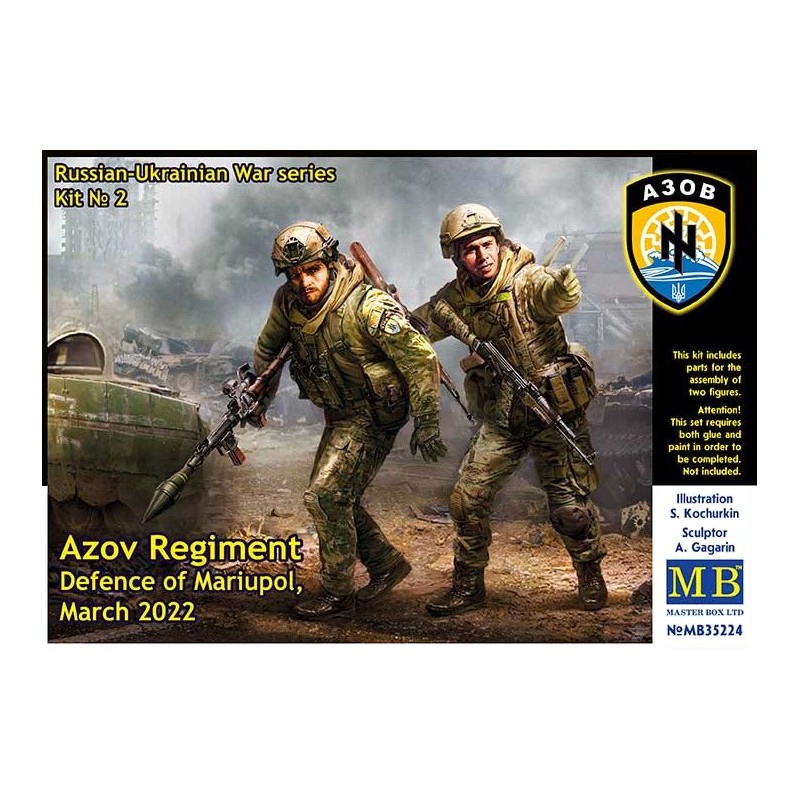 Russian-Ukrainian War Series Kit n°2 - Azov Regiment Defence of Mariupol March 2022  -  Master Box (1/35)