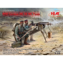 WWI German MG 08 MG Team  -...