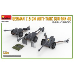 7,5cm Anti-Tank Gun PaK 40 (Early Prod.)  -  Miniart (1/35)