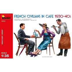 French Civilians in Café...