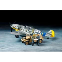 Messerschmitt Bf109 G-6 & Kübelwagen Type 82 (SET)  -  Tamiya (1/48)