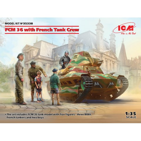 FCM 36 with French Tank Crew  -  ICM (1/35)