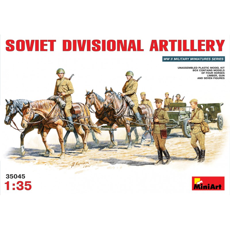 Soviet Divisional Artillery (ZIS-3 76,2mm Gun)  -  Miniart (1/35)