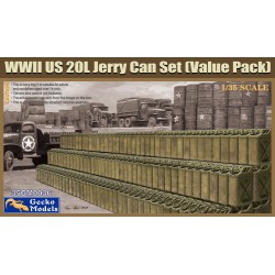 WWII U.S. 20L Jerry Can Set (Value Pack)  -  Gecko Models (1/35)