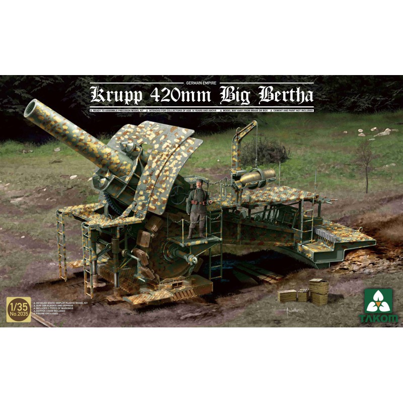 Krupp 420mm Big Bertha German Empire  -  Takom (1/35)