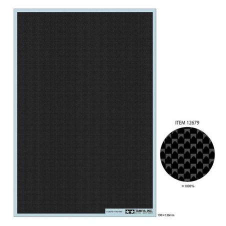 Tamiya Detail-Up Parts Series Carbon Pattern Decal (Plain Weave/Extra Fine)