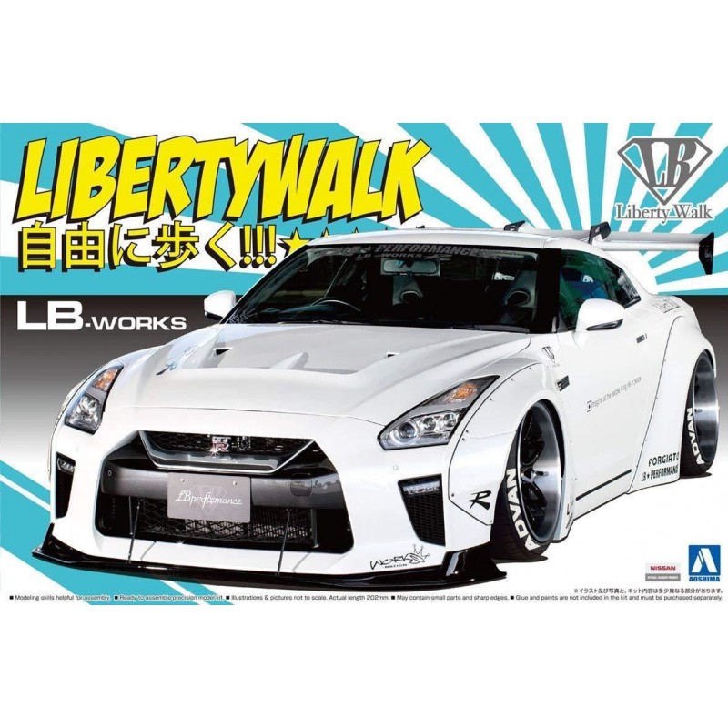 Liberty Walk LB Works n°11 Nissan R35 GT-R Type 1.5  -  Aoshima (1/24)