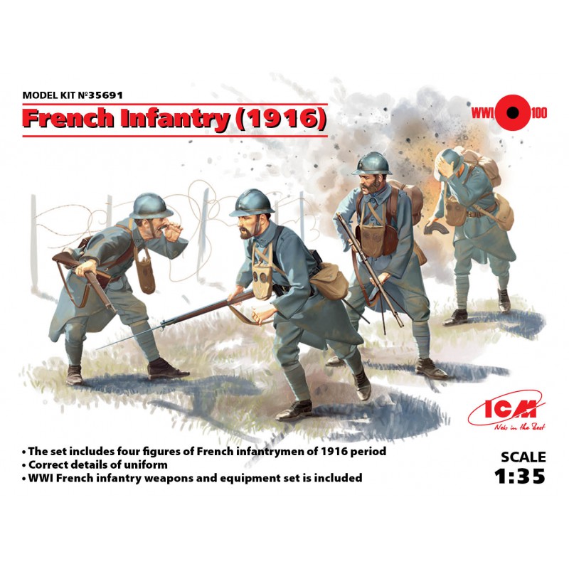 French Infantry (1916) WWI  -  ICM (1/35)