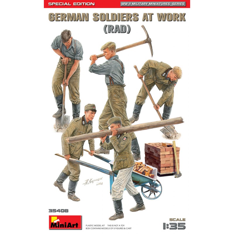 German Soldiers at Work (RAD)  "Special Edition"  -  Miniart (1/35)