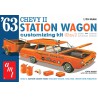 Chevrolet Nova Chevy II Station Wagon 1963 (3in1) Stock/Custom/Advanced Custom  -  AMT (1/25)