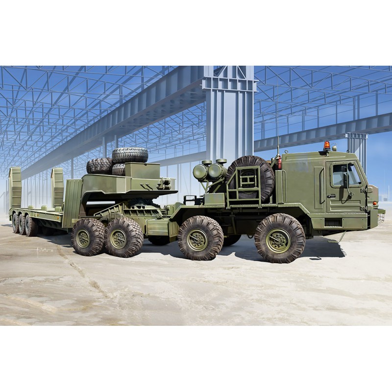 BAZ-6403 with ChMZAP-9990-071 Trailer  -  Trumpeter (1/35)