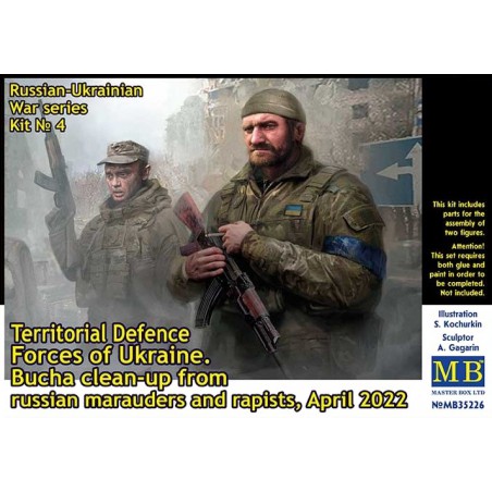 Russian-Ukrainian War Series Kit n°4 - Territorial Defence Forces of Ukraine  -  Master Box (1/35)