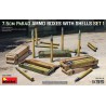 7,5cm Pak40 Ammo Boxes with Shells Set 1  -  MiniArt (1/35)