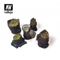 Small Stumps / Petites Souches (5pcs)  -  Vallejo (1/35)