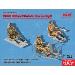 WWII Allies Pilots in the cockpit  -  ICM (1/32)