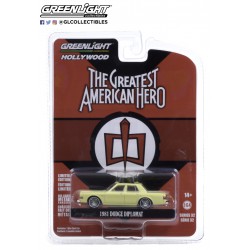 "Hollywood Series 32"  1981 Dodge Diplomat "The Greatest American Hero"  -  Greenlight (1/64)