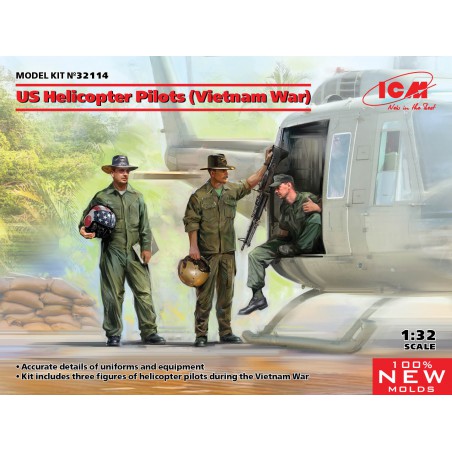 U.S. Helicopter Pilots Vietnam War  -  ICM (1/32)