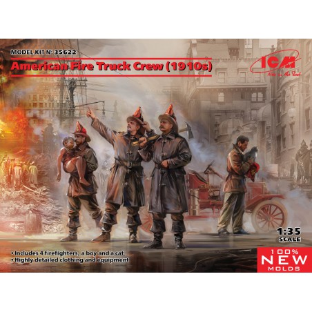 American Fire Truck Crew (1910s)  -  ICM (1/35)