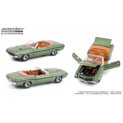 Dodge Challenger R/T 1970 (Mettalic Green)  "Run with The Dodge Scat Pack"  -  Greenlight (1/18)