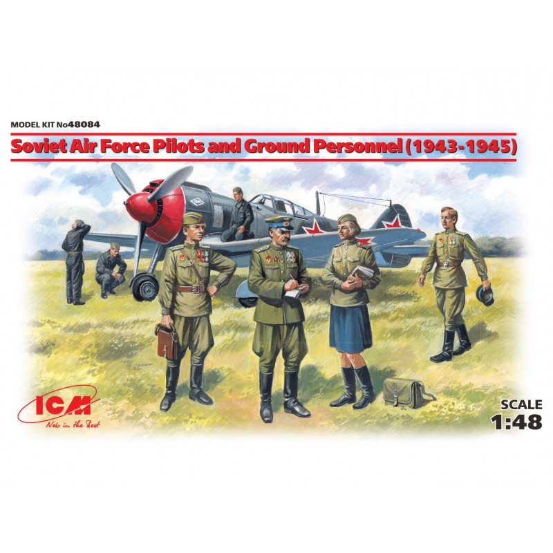 Soviet Air Force Pilots & Ground Personnel (1943-1945)  -  ICM (1/48)