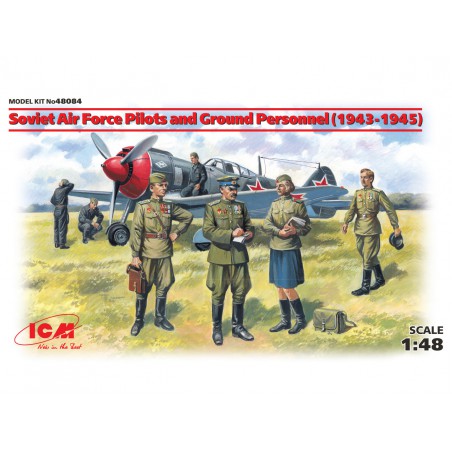 Soviet Air Force Pilots & Ground Personnel (1943-1945)  -  ICM (1/48)