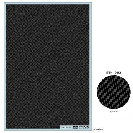 Tamiya Detail-Up Parts Series Carbon Pattern Decal (Twill Weave/Extra Fine)