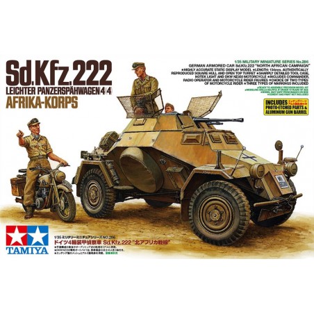 Sd.Kfz.222 Leichter Panzerspähwagen (4x4) Afrika-Korps  -  Tamiya (1/35)