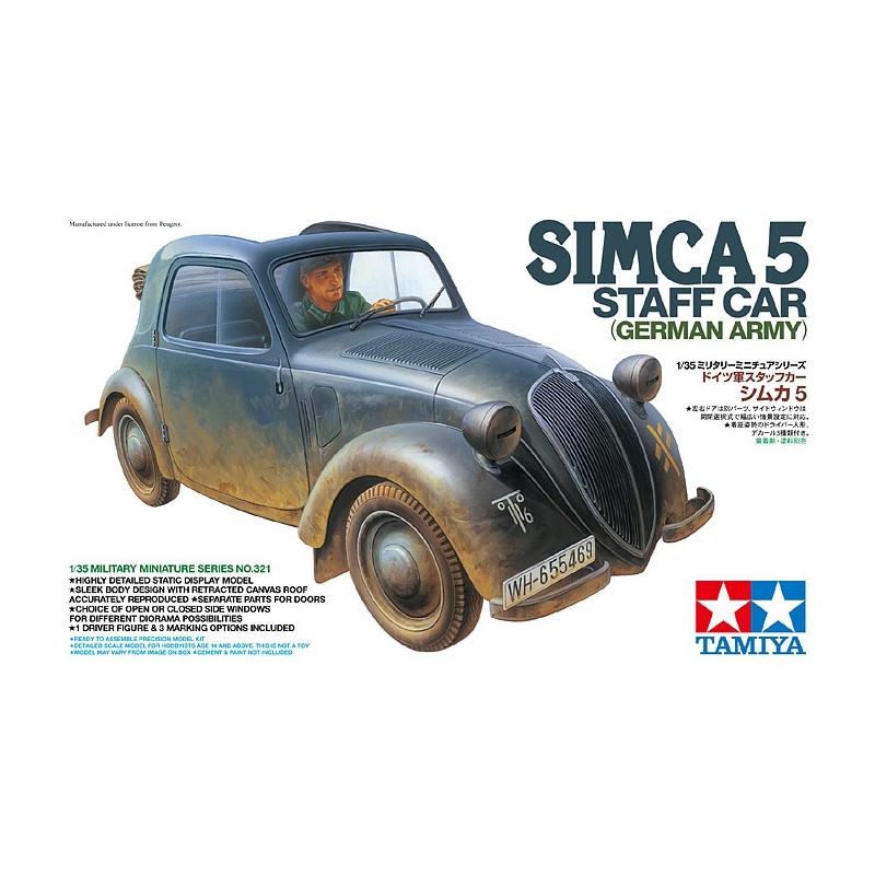 Simca 5 Staff Car (German Army)  -  Tamiya (1/35)