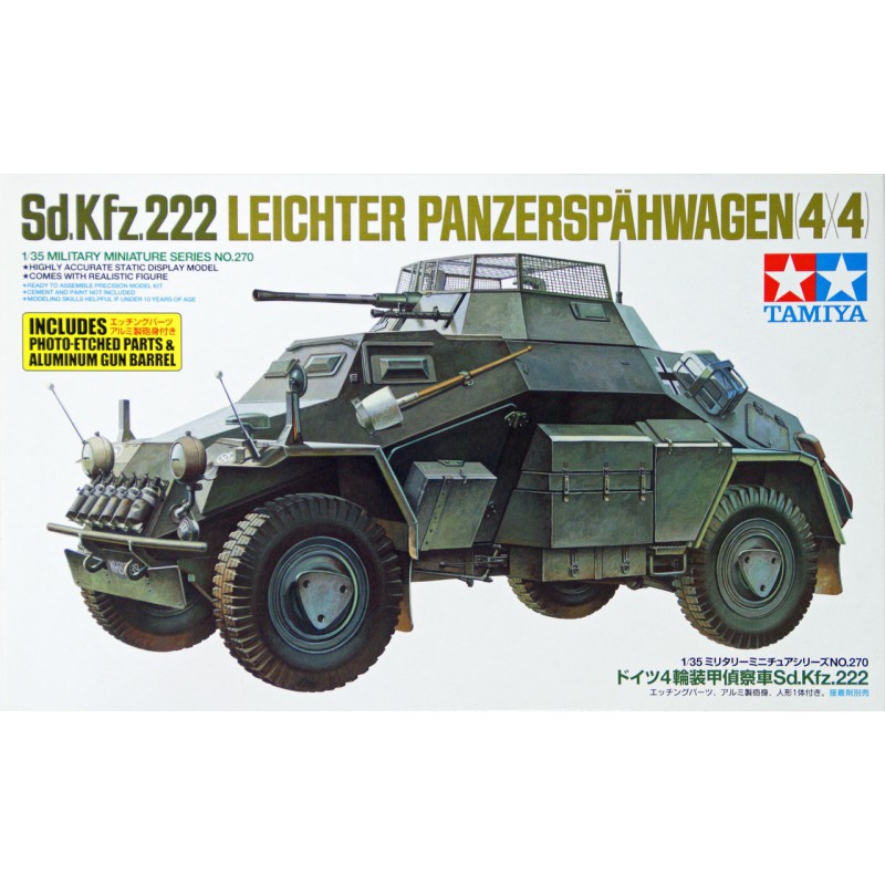 Sd.Kfz.222 Leichter Panzerspähwagen (4x4)  -  Tamiya (1/35)