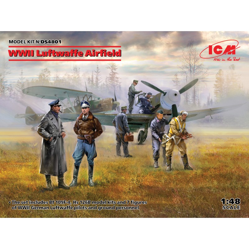 Luftwaffe Airfield WWII (3 Kits Set)  -  ICM (1/48)