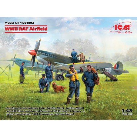 RAF Airfield WWII (3 Kits Set)  -  ICM (1/48)