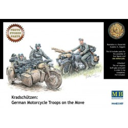 BMW R75 BMW R75 Kradschützen German Motorcycle Troops on the Move  -  Master Box (1/35)