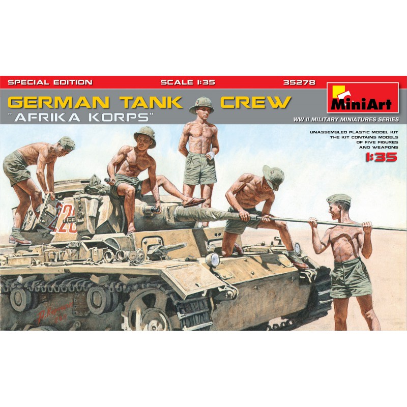 German Tank Crew ”Afrika Korps”  -  MiniArt (1/35)