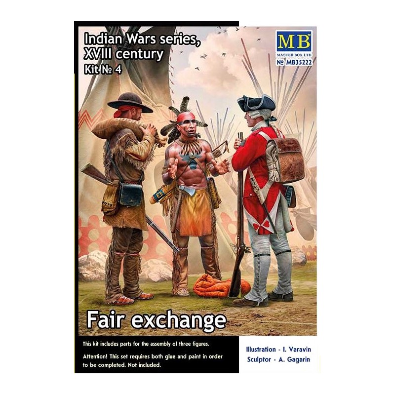 Indian Wars Series XVIII Century Kit N°4 "Fair Exchange"  -  Master Box (1/35)